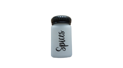 Üveg fűszertartó Spices felirattal