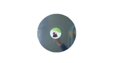 35 cm-es kerek ezüst tortadob 6 mm vastag