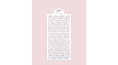 Tortastencil apró levél minta 35*15 cm, műanyag