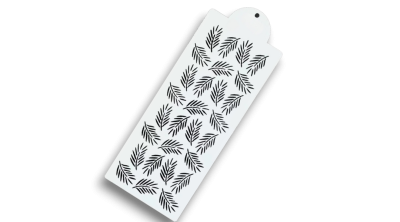 Tortastencil elhajló levél minta 35*15 cm, műanyag