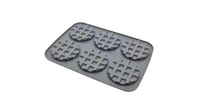 6 adagos kerek szilikon gofri sütőforma