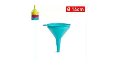 14 cm-es színes műanyag tölcsér