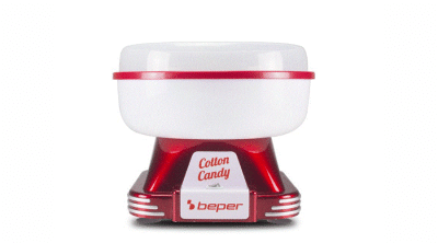 Széles kelyhű Beper Cotton Candy otthoni vattacukor gép