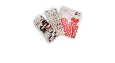 Karácsonyi ajándékdoboz készlet piros-arany színű