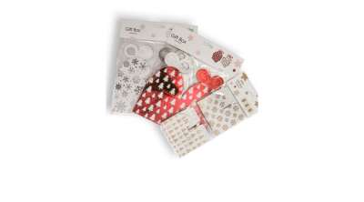 Karácsonyi ajándékdoboz készlet ezüst-,aranyszínű