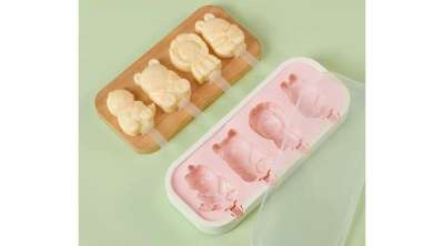 4 adagos szilikon jégkrém készítő forma állatos