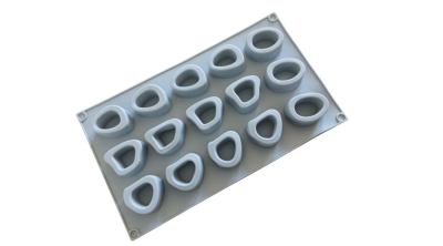 15 adagos szilikon mousse forma üreges alakzatok