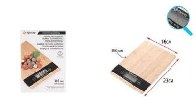 Bambusz digitális konyhai mérleg
