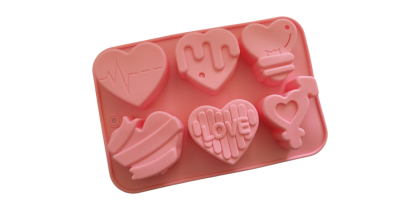 6 adagos különböző szívek szilikon forma