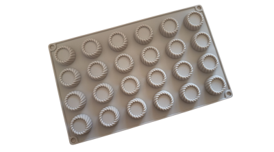 24 adagos lapos teasütemény szilikon sütőforma