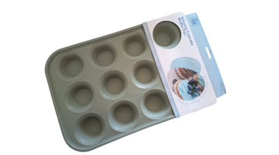 12 adagos szilikon minimuffin sütőforma merevített
