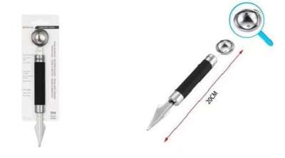 Két oldalú gyümölcs dekoráló kés