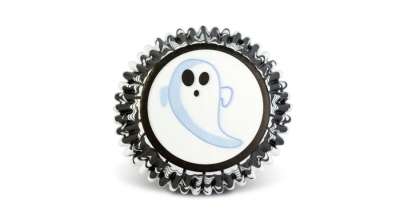 Szellem mintás halloween muffin papír 50 db