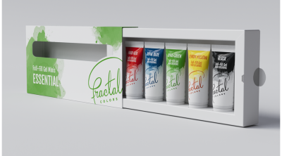 Mini ételfesték gél szett 5*12 g Fractal Full-Fill Fel Minis Essential