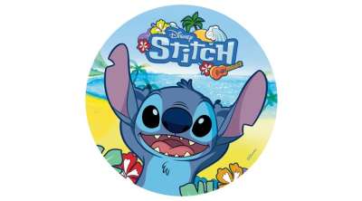 Stitch tortaostya, dekorációs cukorlap