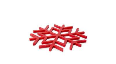 Hópehely alakú piros szilikon edényalátét