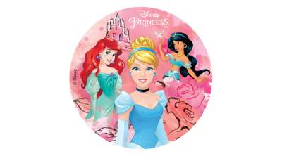 Hercegnők tortaostya, dekorációs cukorlap