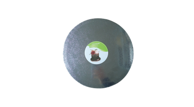 30 cm-es ezüst színű kerek tortadob