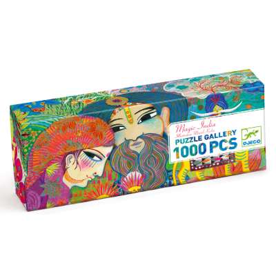 India, 1000 db-os művész puzzle - Magic India - 1000 pcs - Djeco