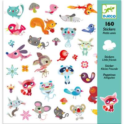 Kis barátok matrica gyűjtemény 160 db-os - Small friends - Djeco