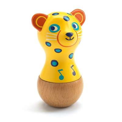 Jaguár csörgő - Bébi csörgő - Maracas jaguar - Djeco - Animambo