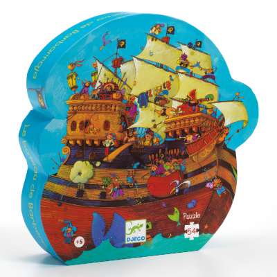 Barbarossa kapitány hajója, 54 db-os formadobozos puzzle - Barbarossa's boat - 54 pcs - Djeco