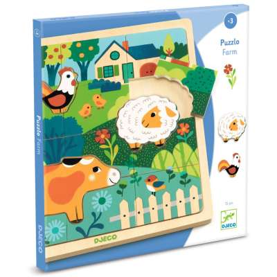 Boldog farm - Fa puzzle 15 db - Puzzlo farm - DJ01825