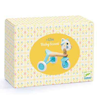 Cicás futó tricikli - Tricikli pasztel színben - BabyScooti - DJ06133