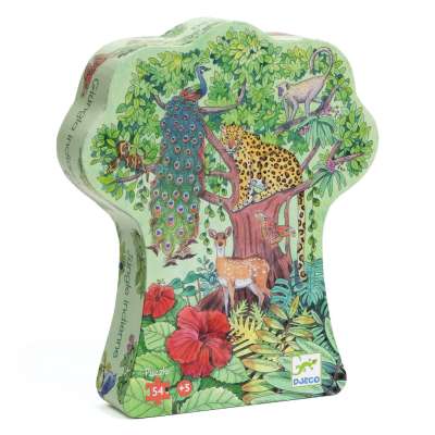 Indiai dzsungel - Formadobozos puzzle - Indian jungle - DJ07293