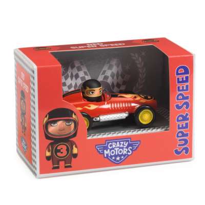 Vörös láng - Fém autó soförrel - Red Super Speed - DJ05455