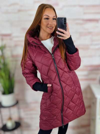 Steppelt, zsebes, passzés ujjú kabát S-M-L