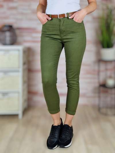 Boyfriend fazonú, öves, pamut nadrág XS-XL-ig