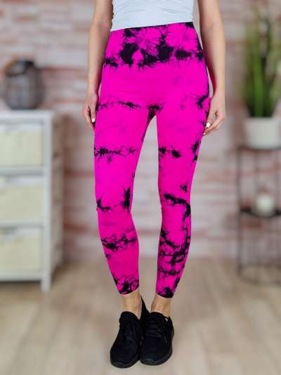 Batikolt mintás, scrunch (fenéknél húzott) leggings S-M,M-L