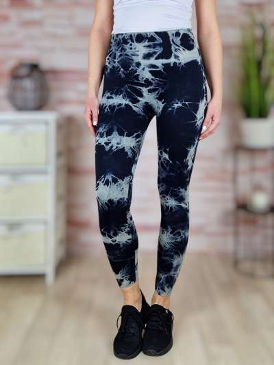 Batikolt mintás, scrunch (fenéknél húzott) leggings S-M,M-L