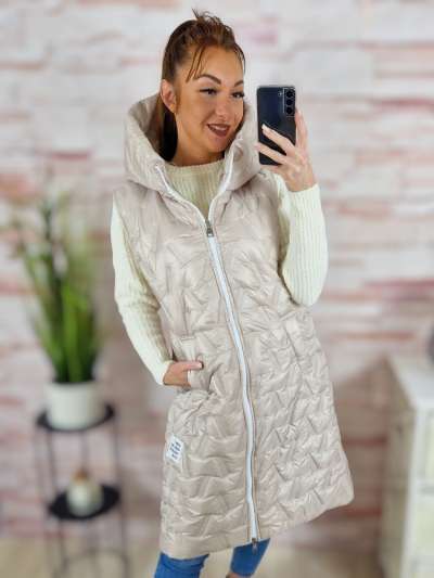 Steppelt, kapucnis, cipzáros mellény S-M