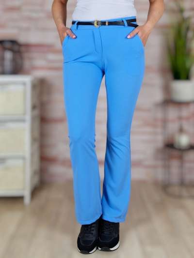 Bővülő (trapéz) szárú, öves nadrág S-XL-ig