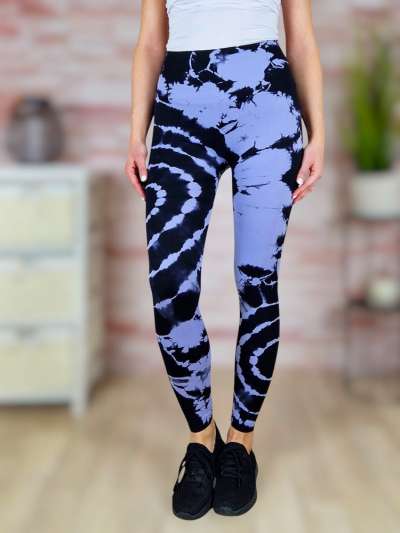 Batikolt mintás, gumis derekú, scrunch (fenéknél húzott) leggings S-M-L