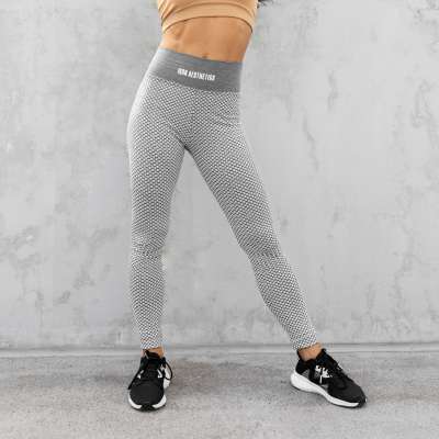 Női texturált leggings Iron Aesthetics, fehér
