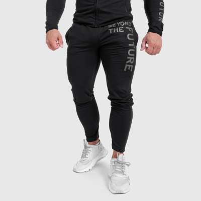 Férfi Slim Fit melegítőnadrág Beyond the Future, fekete