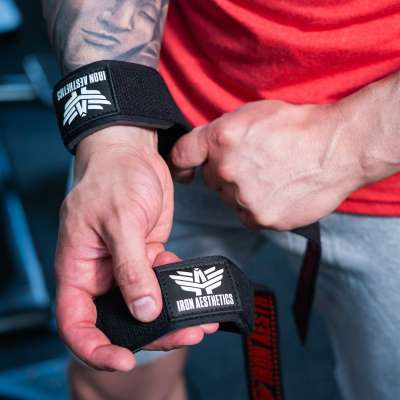 Gurtni csúszásgátló felülettel Iron Aesthetics Grip, fekete