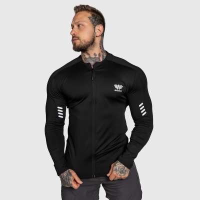 Cipzáros sportfelső Iron Aesthetics Unstoppable, fekete