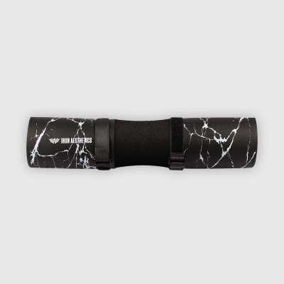 Súlyzópárna Iron Aesthetics Barbell Pad, fekete