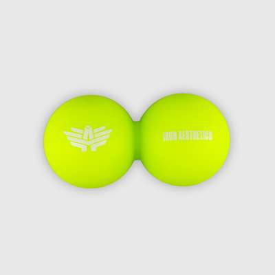 Masszázslabda Iron Aesthetics DuoRoll Ball, zöld