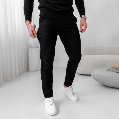 Sztreccs nadrág Iron Aesthetics Classy, fekete