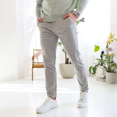 Sztreccs nadrág Iron Aesthetics Classy, szürke