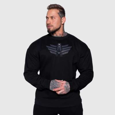 Férfi pulóver Iron Aesthetics Essential, fekete