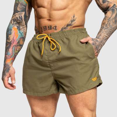 Férfi fürdőnadrág Iron Aesthetics Beach Mode, zöld