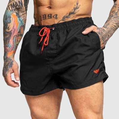 Férfi fürdőnadrág Iron Aesthetics Beach Mode, fekete