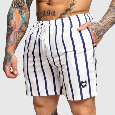 Férfi úszóshort Iron Aesthetics Boardwalk, fehér