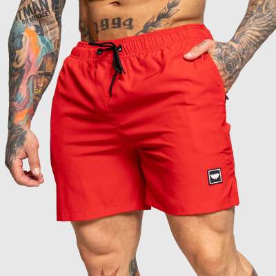 Férfi úszóshort Iron Aesthetics Boardwalk, piros